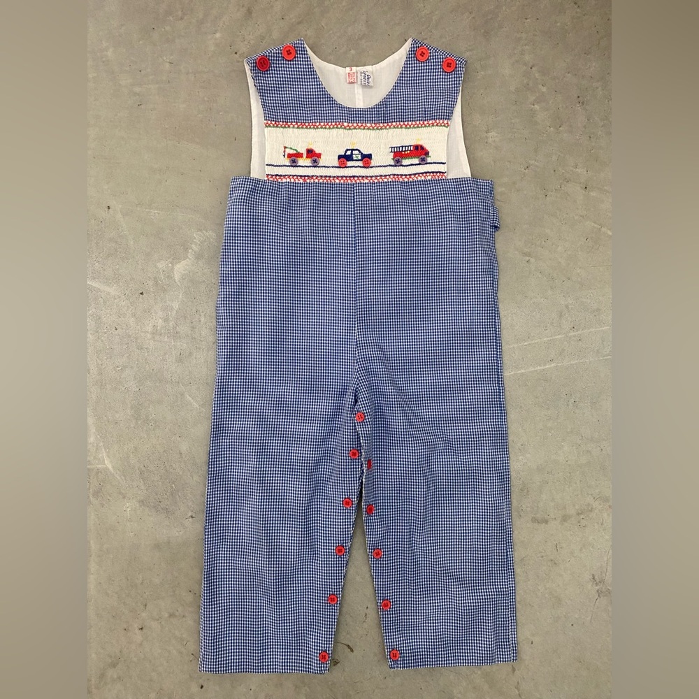 🚒 Smocked Romper 3T
